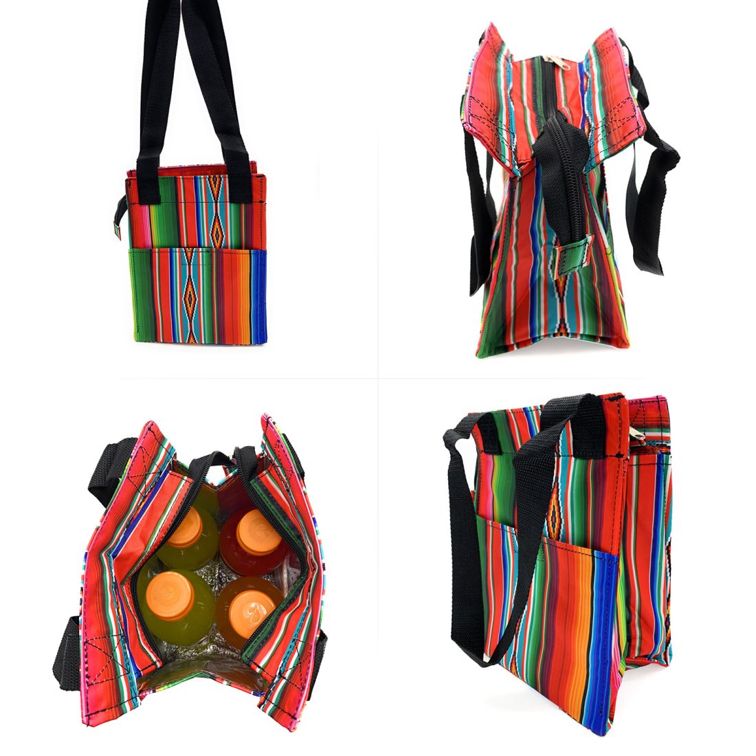 Empire Cove Insulated Lunch Bag Kids Adults Cooler Food Tote Picnic Travel Stripe-
