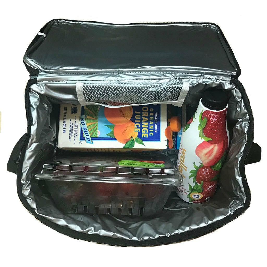 Deluxe Insulated Cooler Lunch Box Bag Picnic Beer Bottles Water Food-