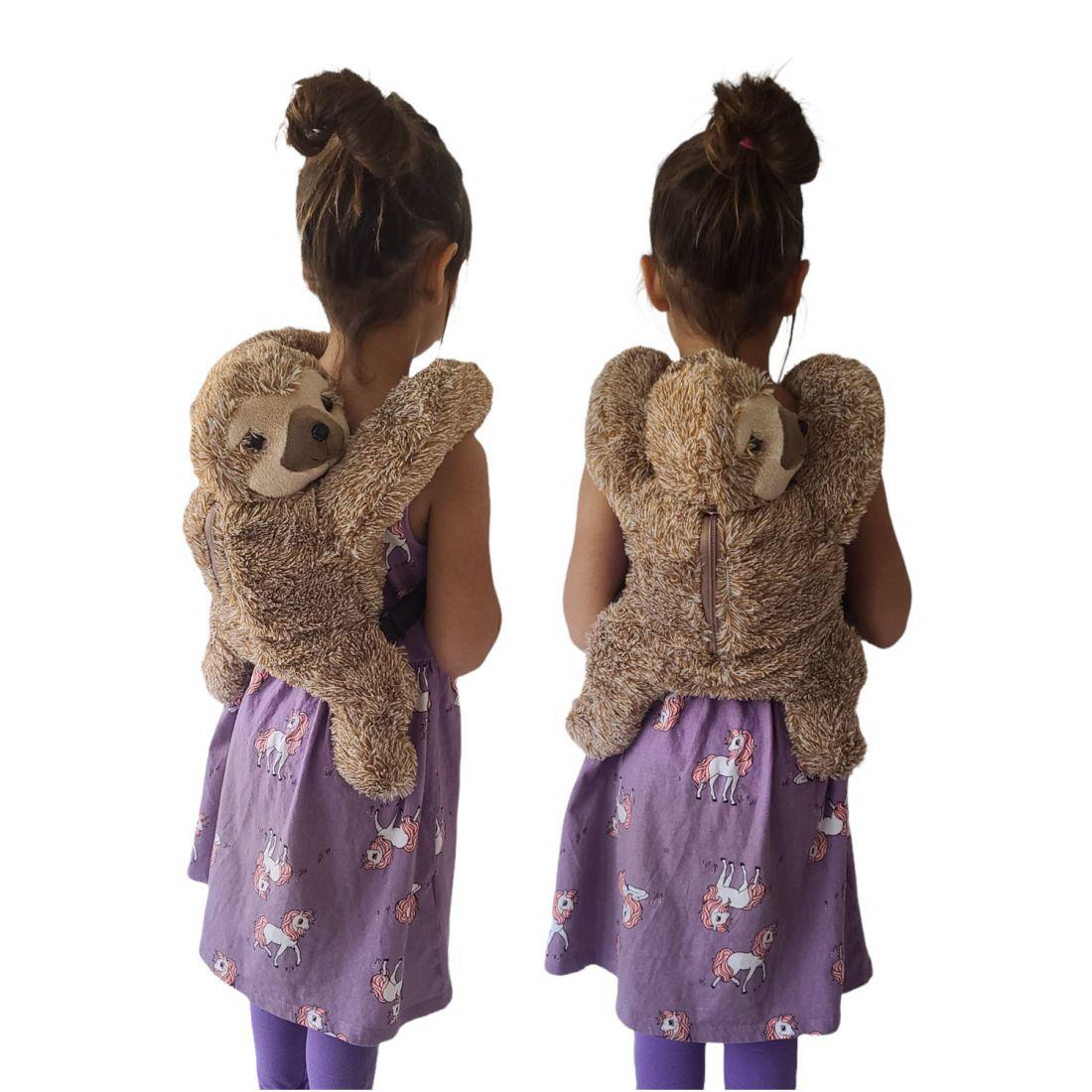 Empire Cove Kids School Mini Backpack Furry Dinosaur Sloth Dragon Koala Book Bag-Dinosaur-