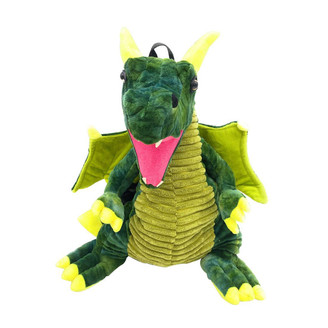 Empire Cove Kids School Mini Backpack Furry Dinosaur Sloth Dragon Koala Book Bag-Dragon-