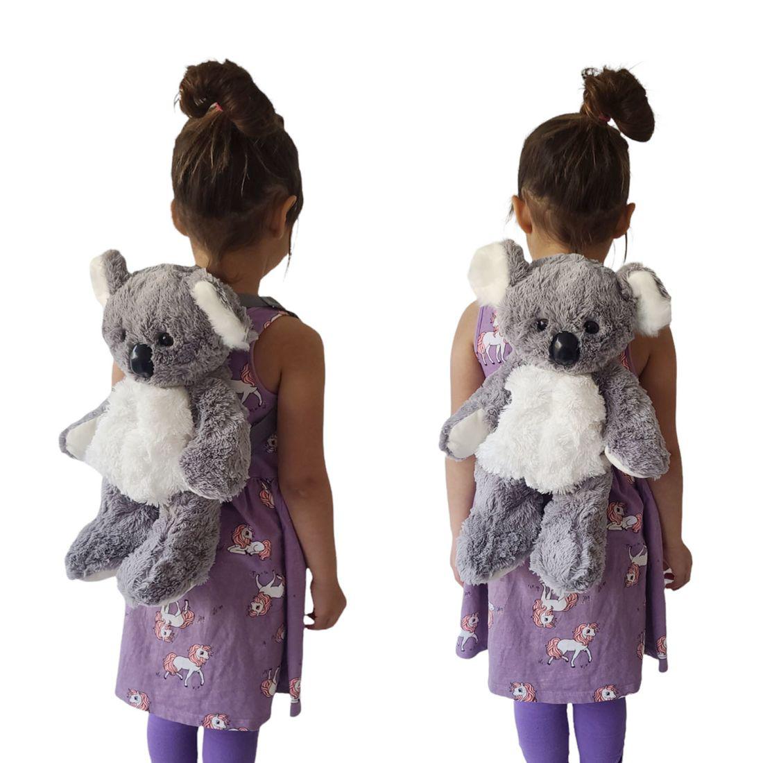 Empire Cove Kids School Mini Backpack Furry Dinosaur Sloth Dragon Koala Book Bag-Dinosaur-