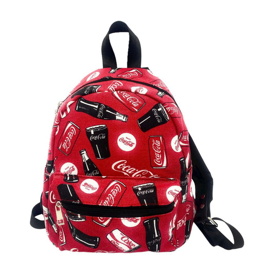 Coca Cola Mini Backpack Coke Canvas School Bags Stylish Design Book Bags Travel-
