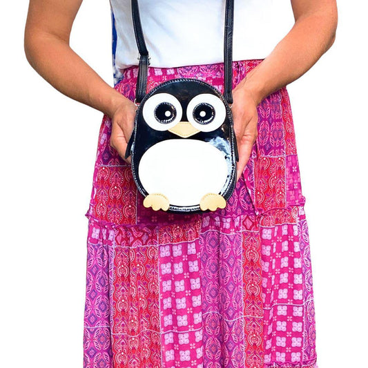 Empire Cove Wide Eyed Penguin Mini Shoulder Crossbody Purse Messenger Bags Girls-