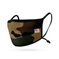 Made in USA Face Mask Adjustable Ear Filter Pocket Washable Reusable Double Layer Masks Cotton Cloth Blend-Camouflage-