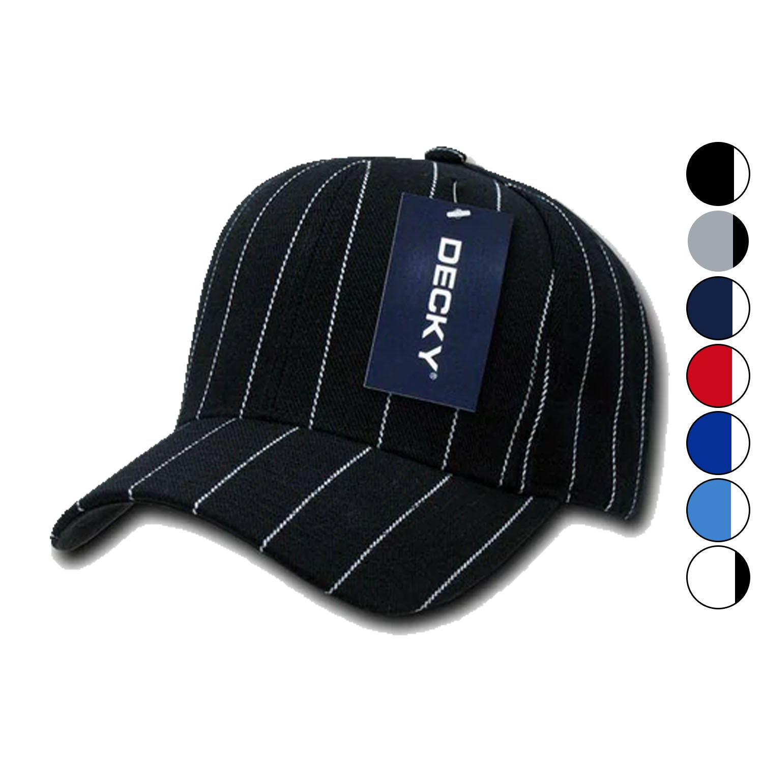 1 Dozen Decky Pin Striped Pinstriped Baseball Hat Caps Wholesale Lots-