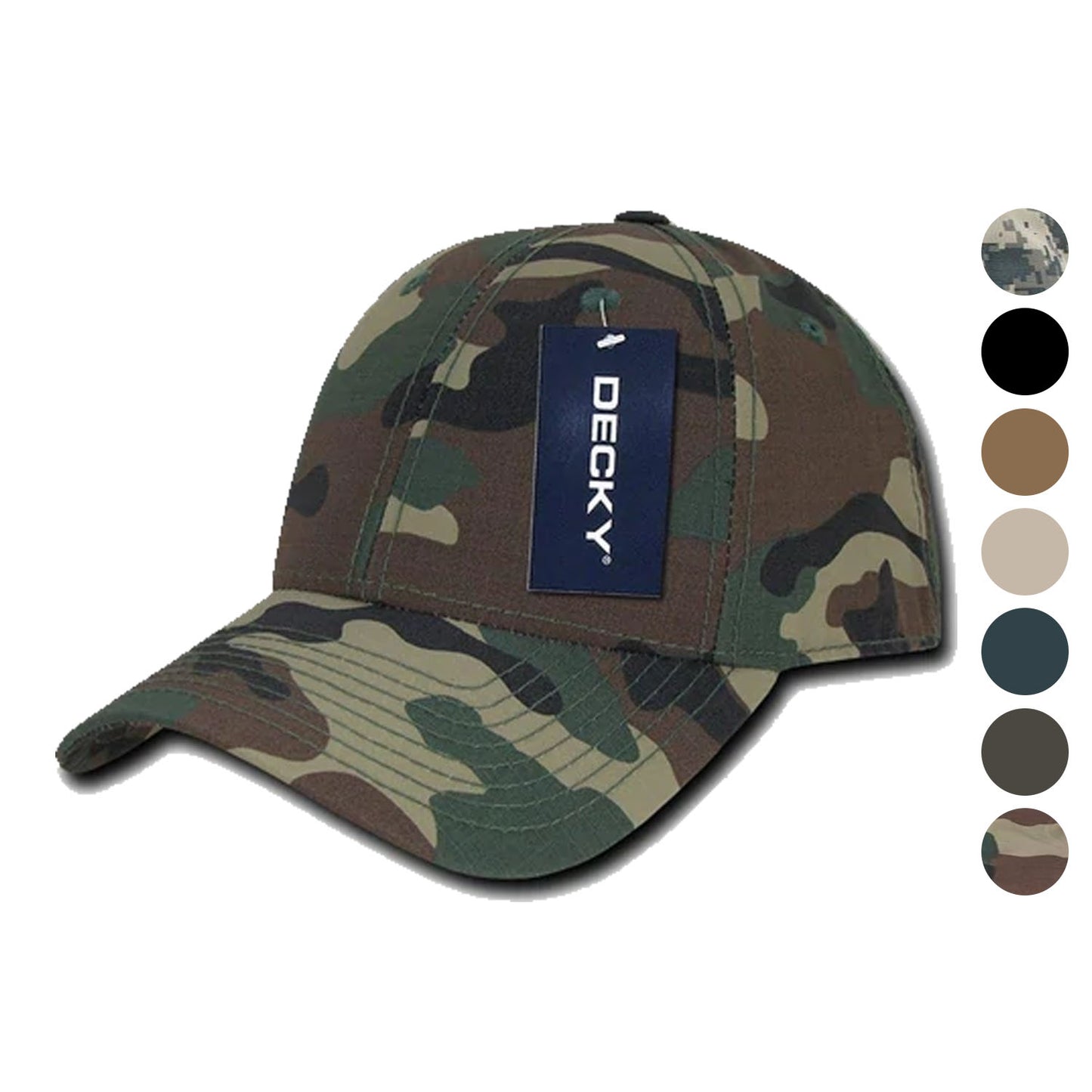 Decky Military Camo Army Woodland Acu Low Crown Structured Ripstop Hats Caps-ACU-