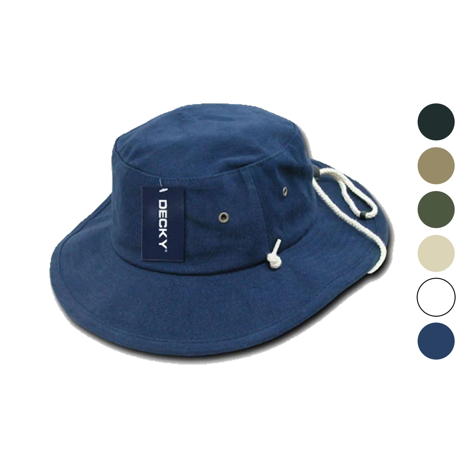 Drawstring Bucket Hat - Blue
