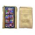 Empire Cove Cell Phone Crossbody Bags Touchscreen Clear Window Wallet Pouch Purse-Gold-