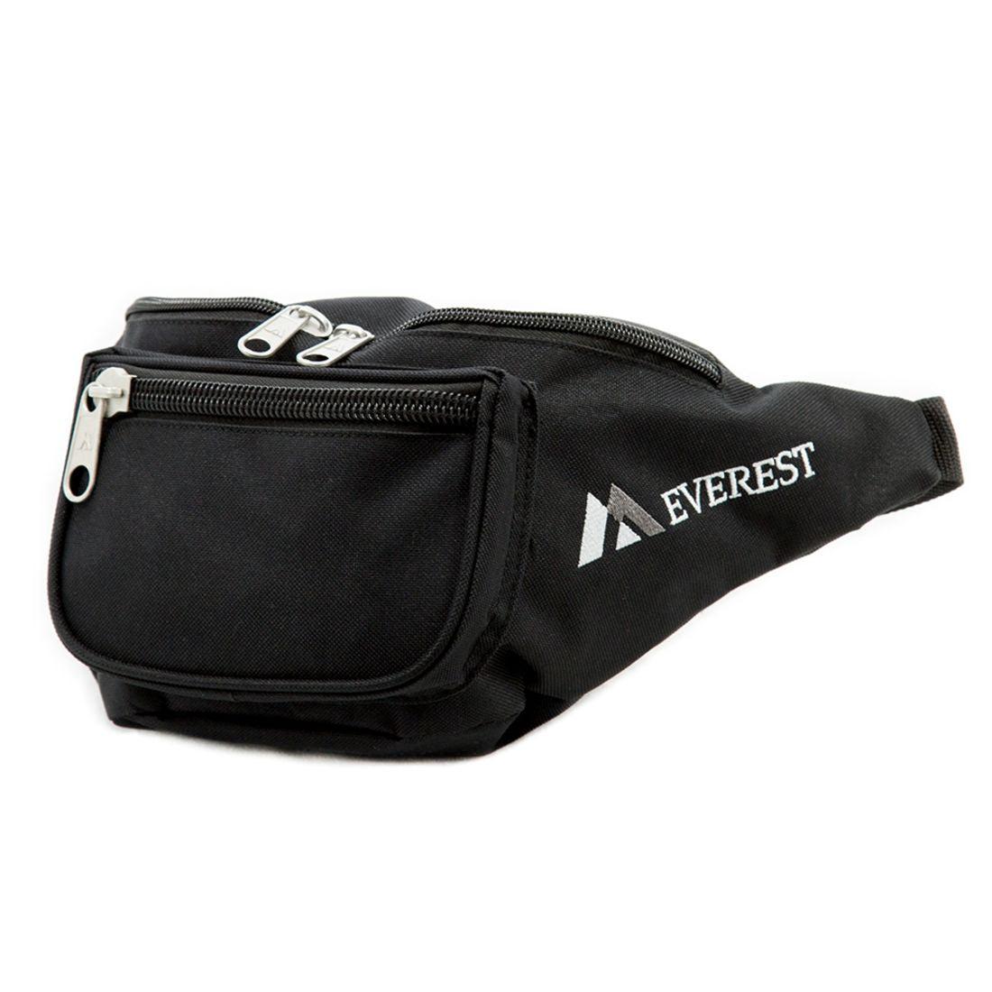 Everest Signature Waist Fanny Pack - Medium Size-Red-