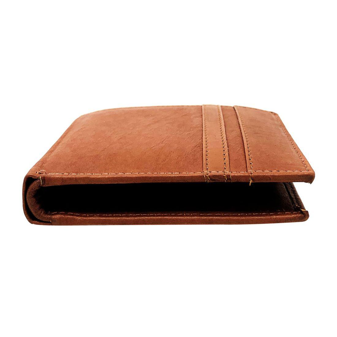 Empire Cove Stylish Genuine Leather Bifold Wallets Mens Womens-Black-