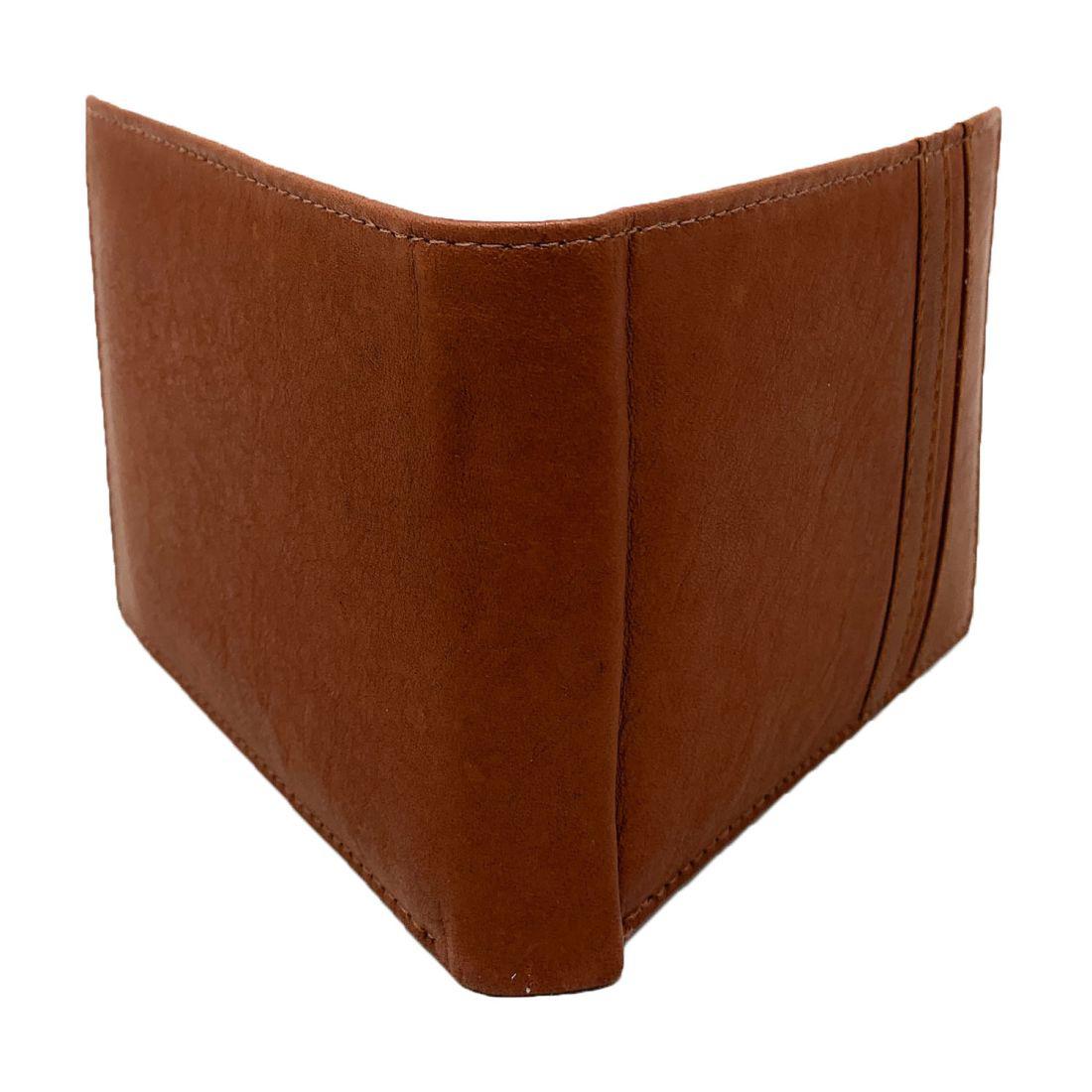 Empire Cove Stylish Genuine Leather Bifold Wallets Mens Womens-Black-