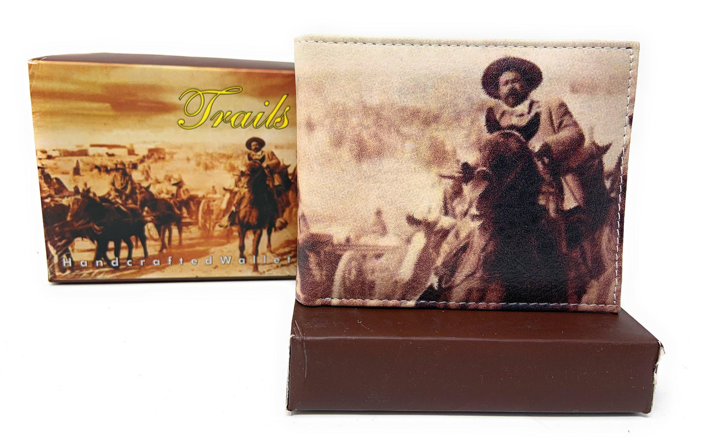 Printed Designs Bifold Wallets In Gift Box Cash Card Id Slots Mens Womens Youth-MEXICAN COWBOY-
