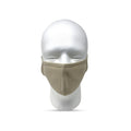 Cotton Face Mask Single Ply Washable Reusable Soft Cloth Masks Mouth Nose Ear-Khaki-
