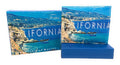 Printed Designs Bifold Wallets In Gift Box Cash Card Id Slots Mens Womens Youth-CALIFORNIA COAST-