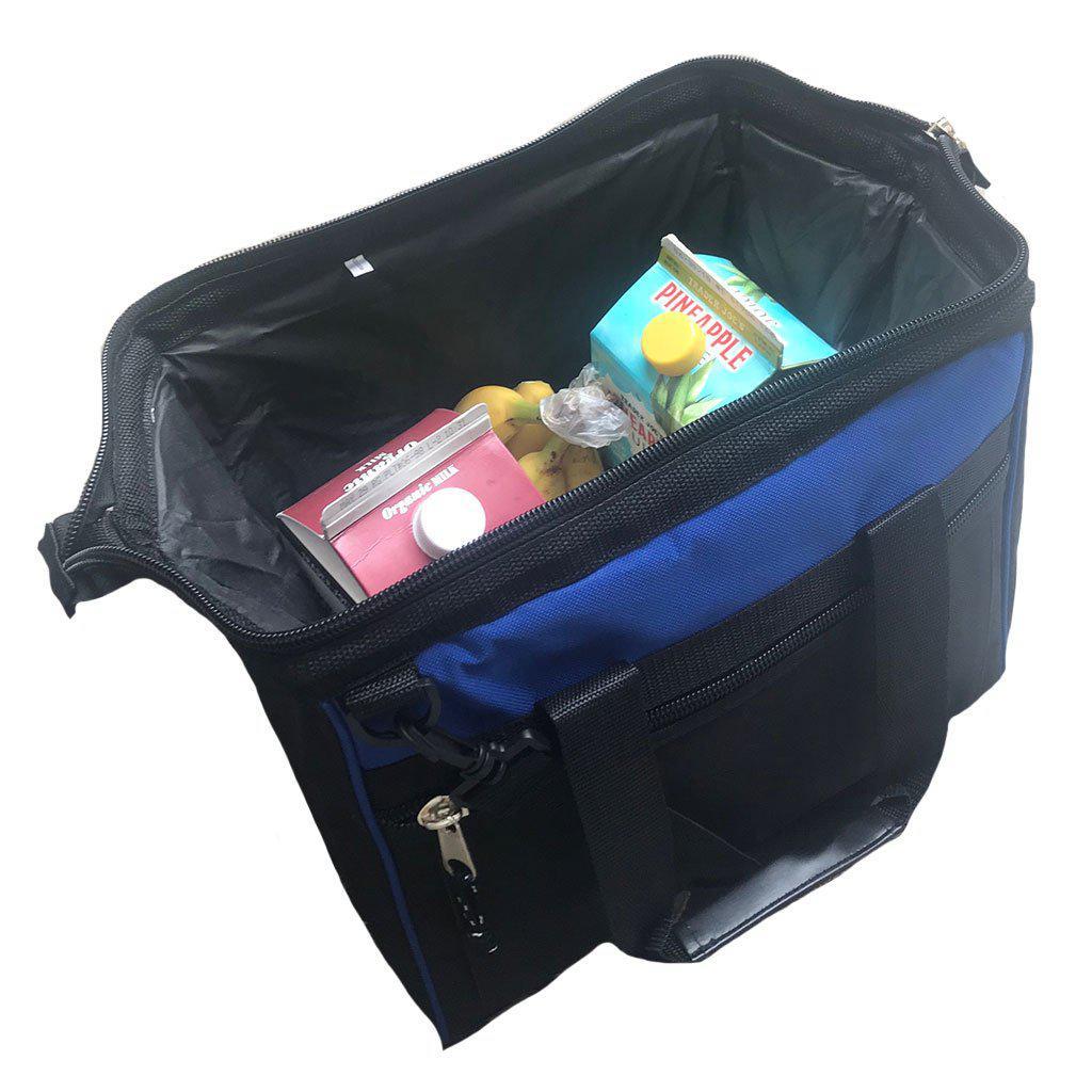Big Large Cooler Lunch Box Bag Wide Mouth Straps Picnic Beer Drink Water 14inch-RED / BLACK-