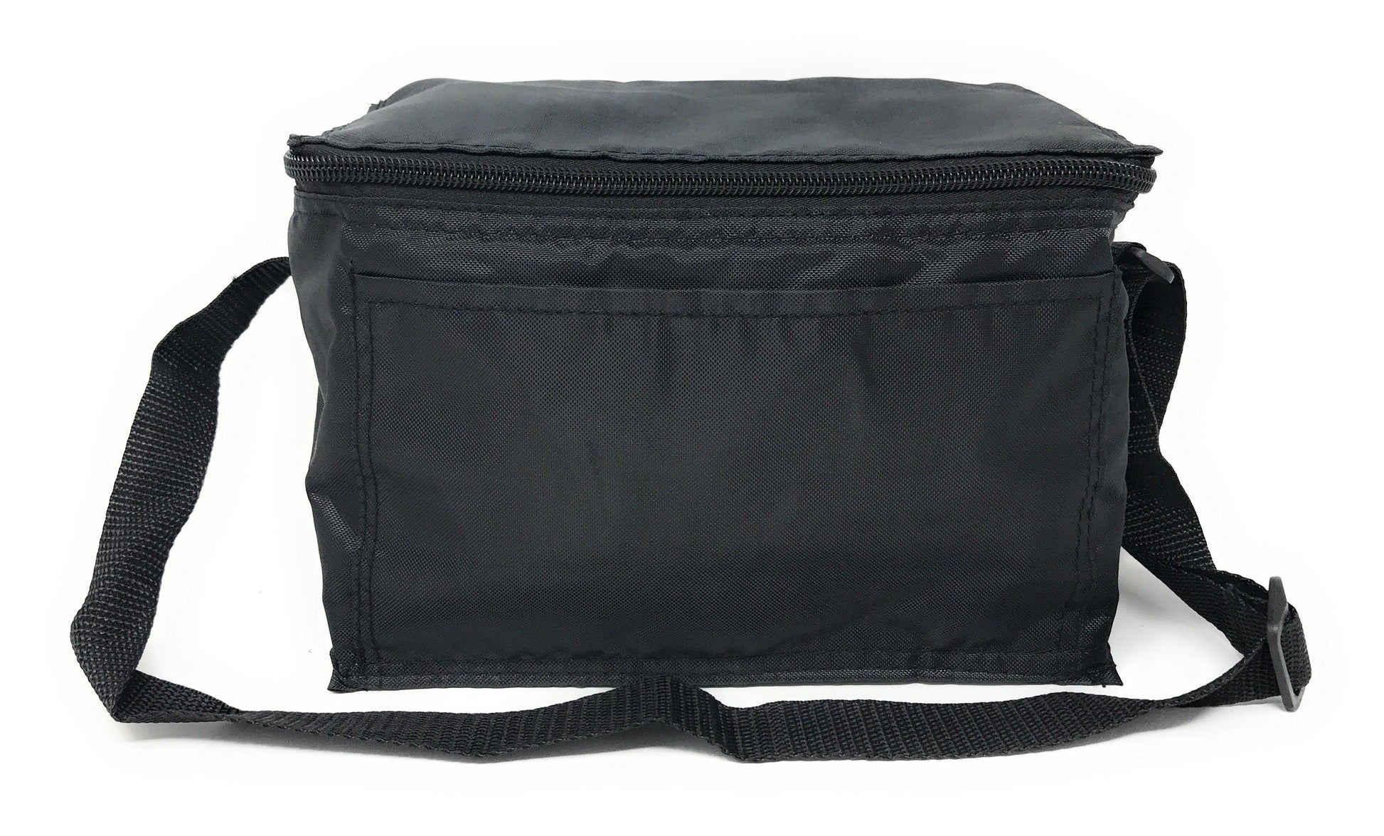 Insulated Cooler Lunch Box Bag 6 Pack Picnic Beer Drink Water 9 X 6-1/4inch-Black-