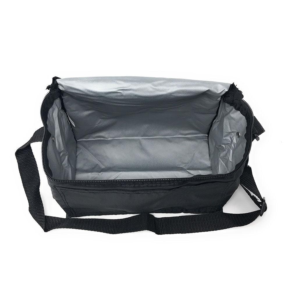 Insulated Cooler Lunch Box Bag 6 Pack Picnic Beer Drink Water 9 X 6-1/4inch-Black-