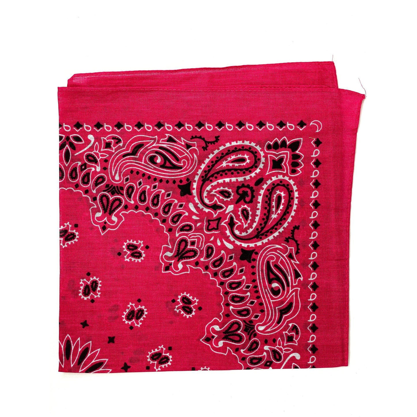 1 Dozen Bandanas Assorted Paisley 100% Cotton Cloth Face Mask Scarf Washable-Dark Colors - Assorted-