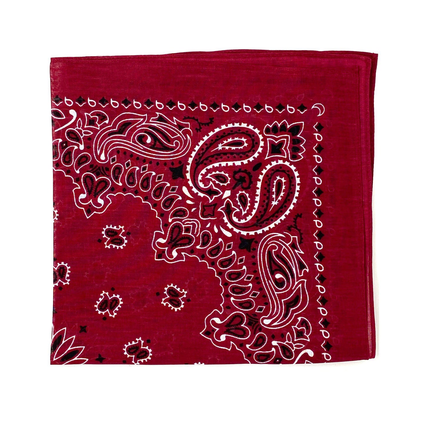1 Dozen Bandanas Assorted Paisley 100% Cotton Cloth Face Mask Scarf Washable-Dark Colors - Assorted-