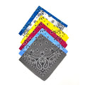 1 Dozen Bandanas Assorted Paisley 100% Cotton Cloth Face Mask Scarf Washable-Light Colors - Assorted-