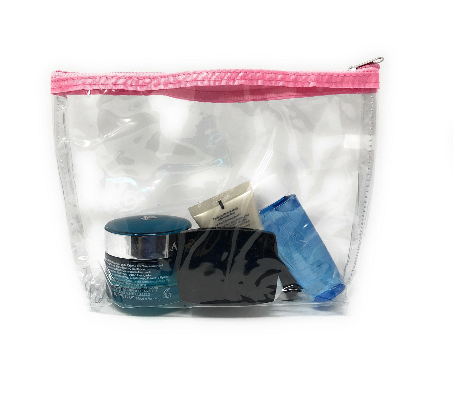 1 Dozen Clear Cosmetic Travel Pouch Organizer Bags Womens Security Wholesale Bulk-