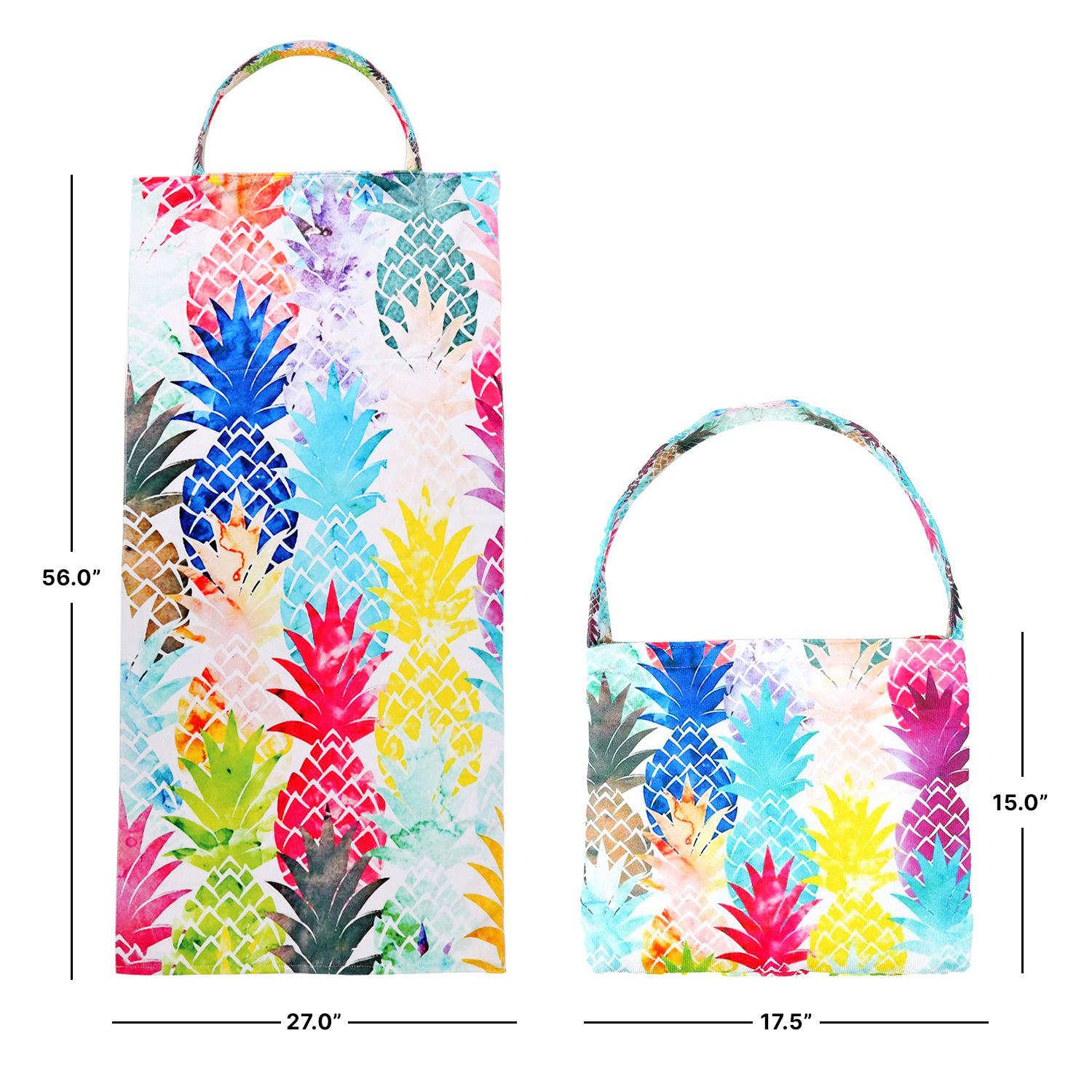 Empire Cove 2 in 1 Convertible Beach Towel Tote Bag Shoulder Bag Pool Swim-Sunflower-