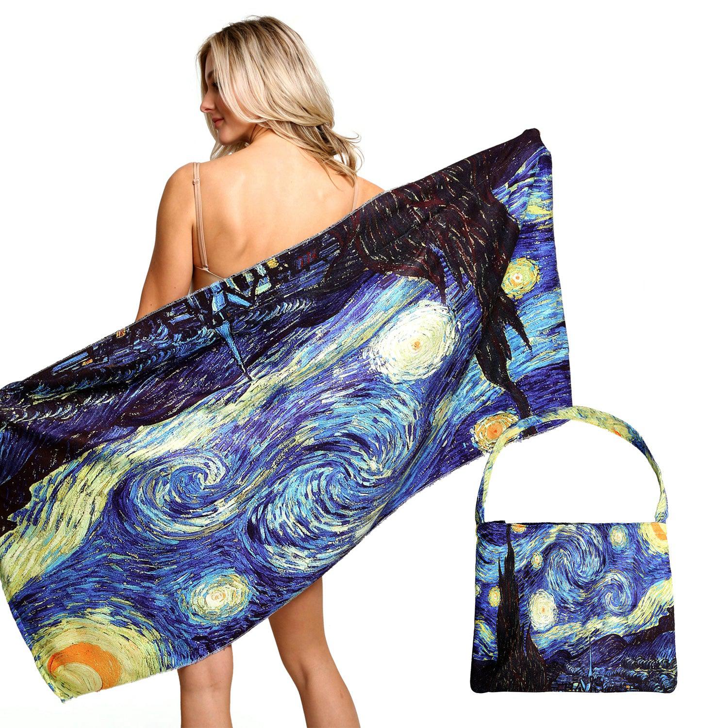 Empire Cove 2 in 1 Convertible Beach Towel Tote Bag Shoulder Bag Pool Swim-Sunflower-