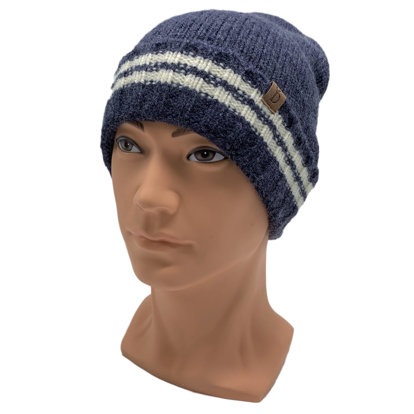 Empire Cove Winter Knit Striped Beanie-Black-