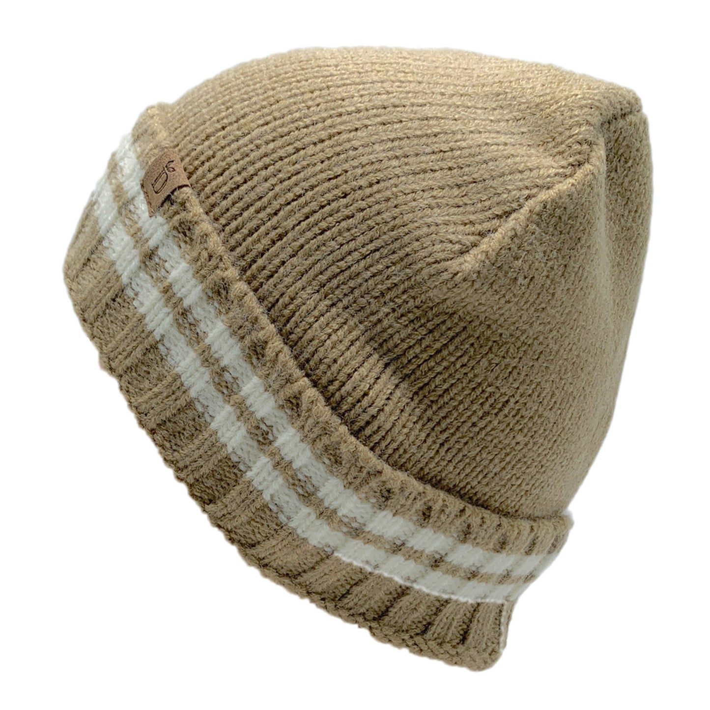 Empire Cove Winter Knit Striped Beanie-Black-