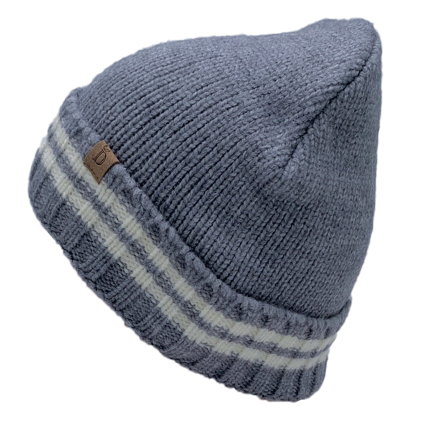 Empire Cove Winter Knit Striped Beanie-Black-