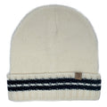 Empire Cove Winter Knit Striped Beanie-Ivory-