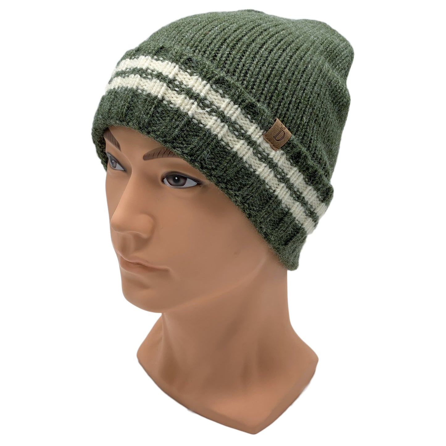 Empire Cove Winter Knit Striped Beanie-Black-