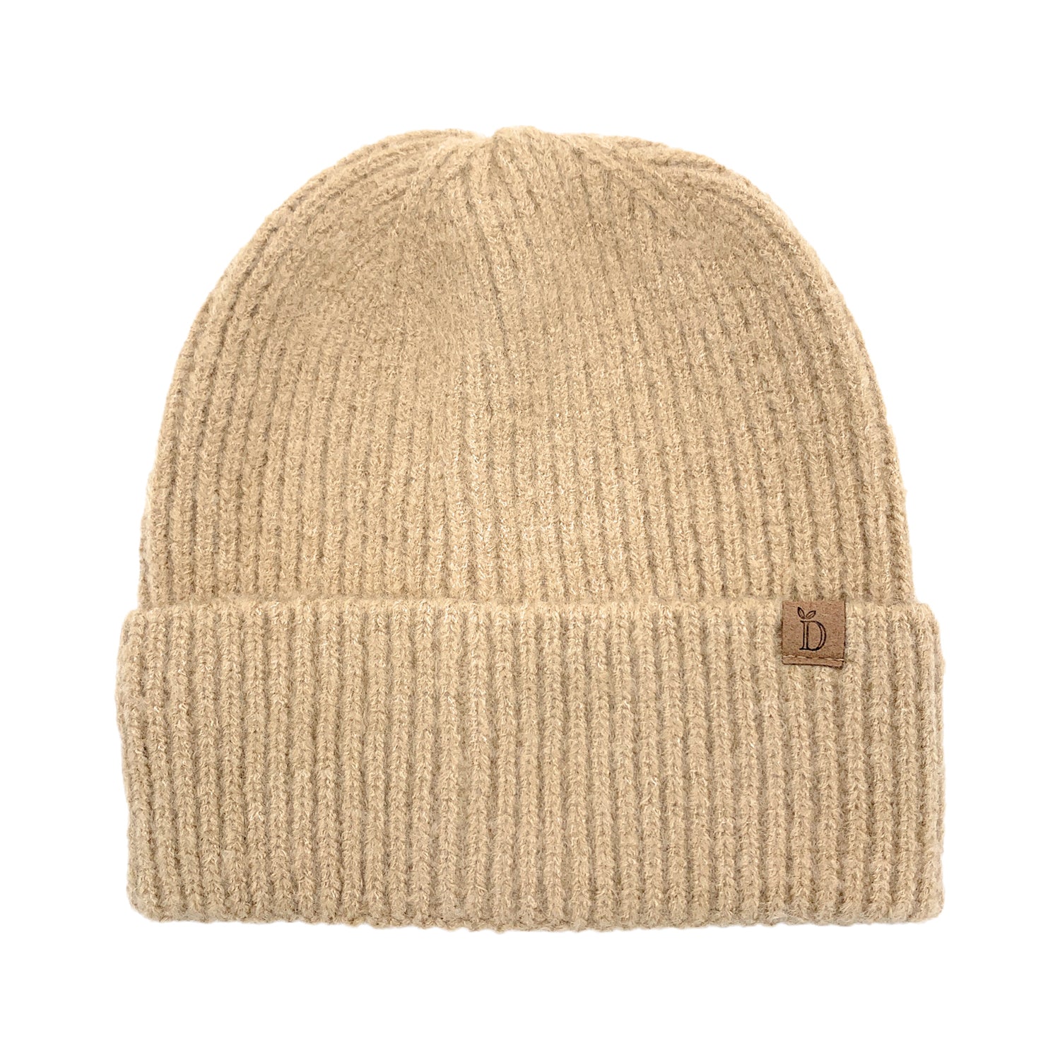 Empire Cove Womens Ribbed Knit Cuff Beanie-Dusty pink-