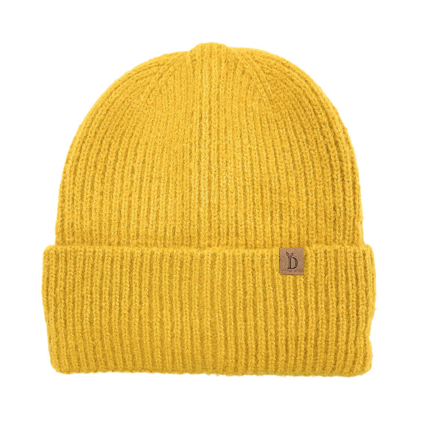 Empire Cove Womens Ribbed Knit Cuff Beanie-Dusty pink-