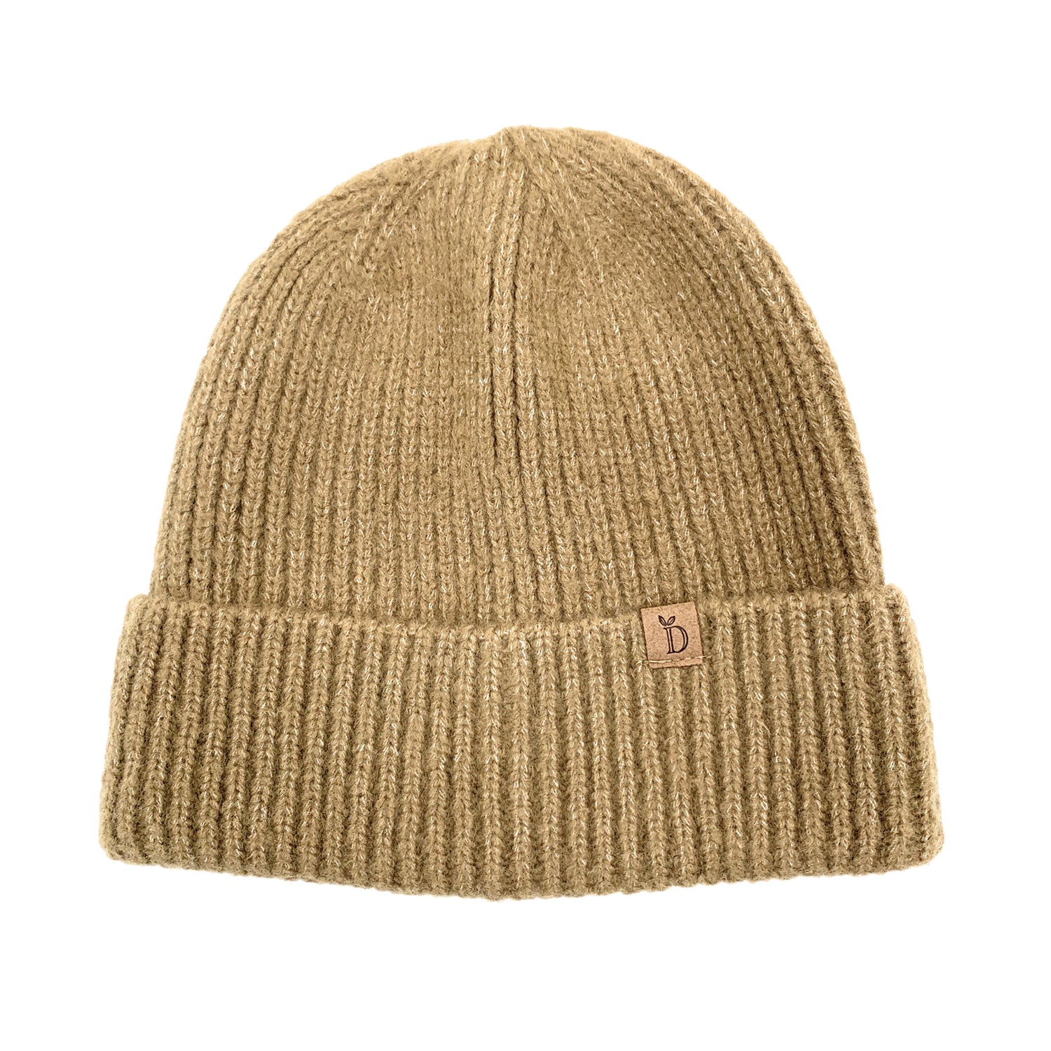 Empire Cove Womens Ribbed Knit Cuff Beanie-Dusty pink-