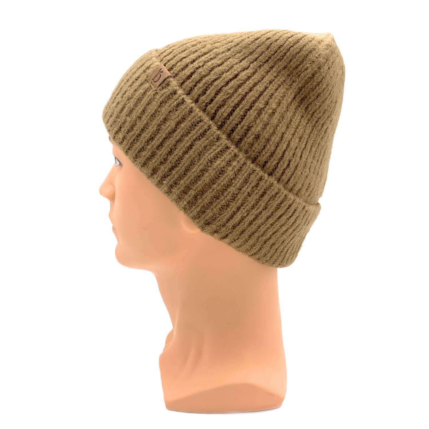Empire Cove Womens Ribbed Knit Cuff Beanie-Dusty pink-