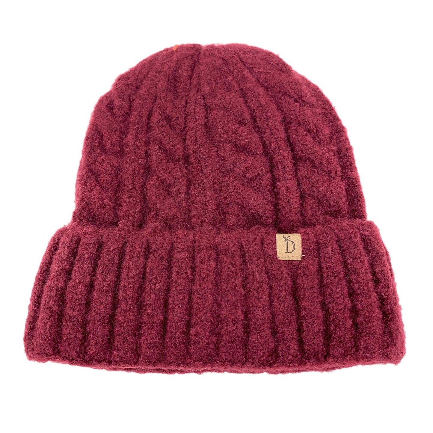 Empire Cove Winter Cable Knit Cuff Beanie-Black-