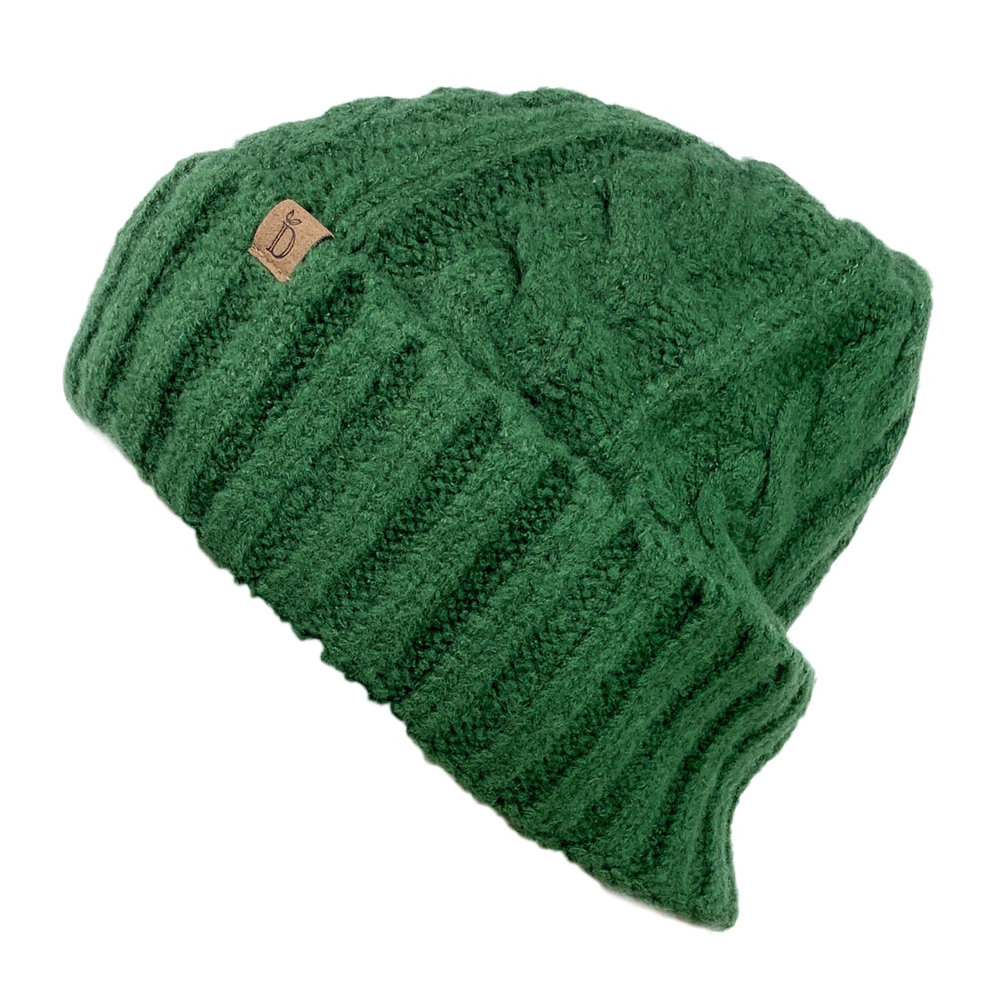 Empire Cove Winter Cable Knit Cuff Beanie-Black-