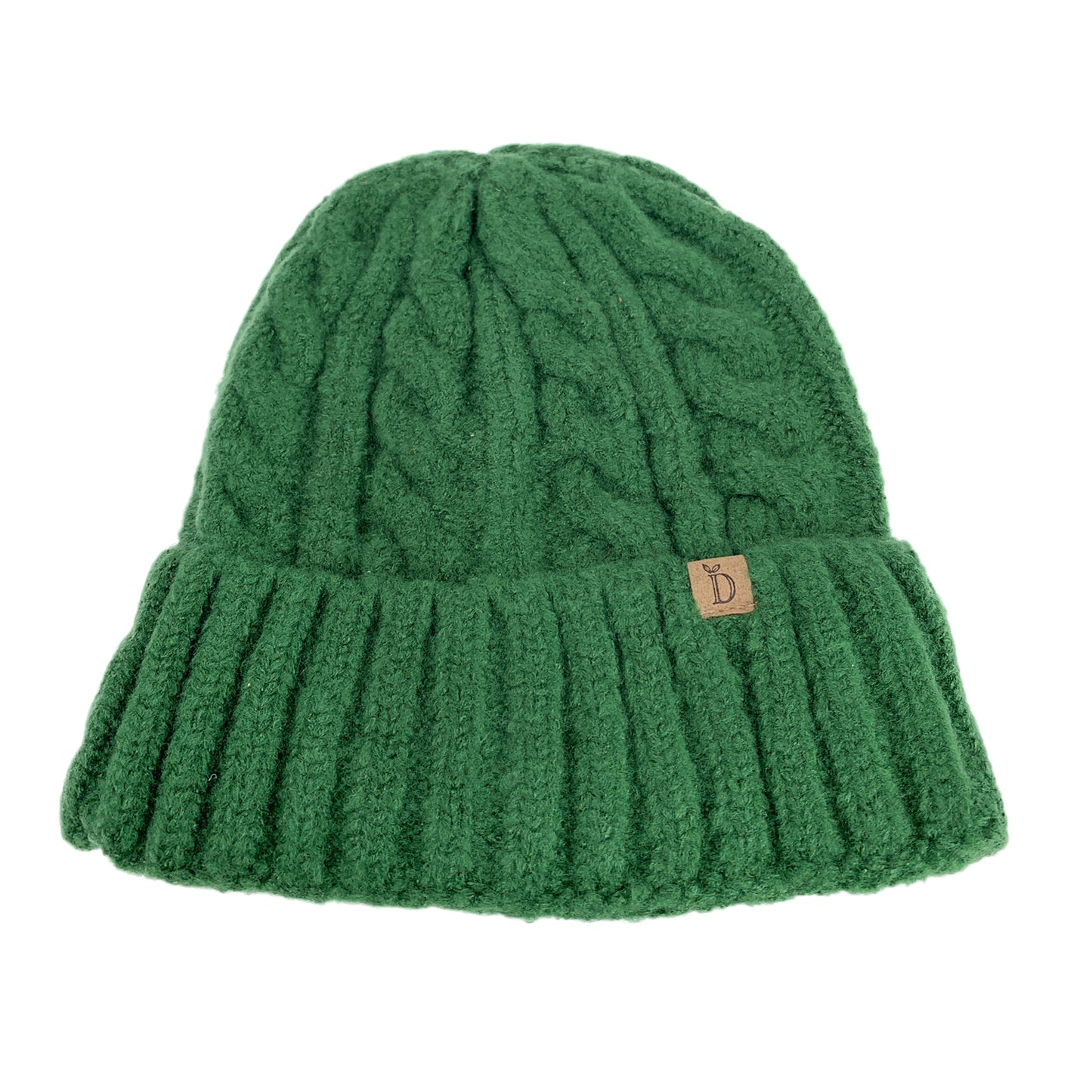 Empire Cove Winter Cable Knit Cuff Beanie-Black-
