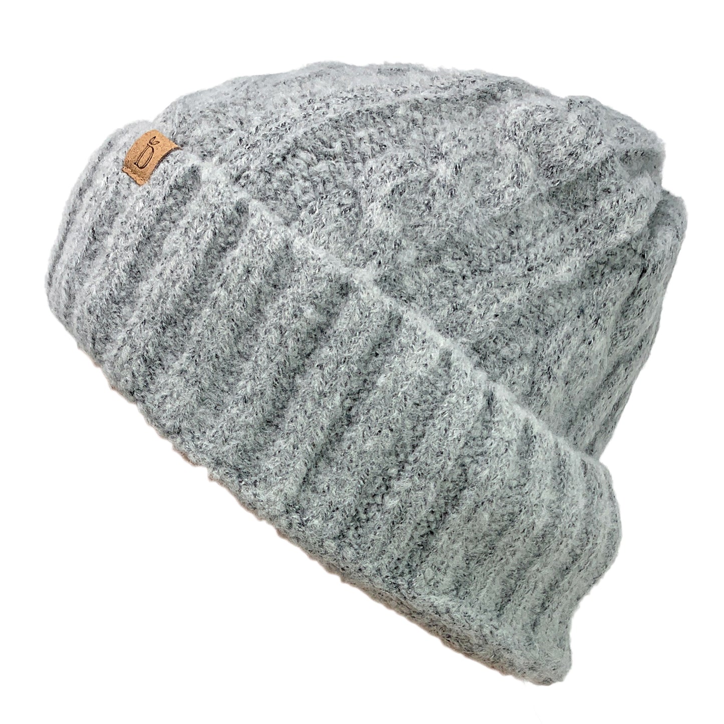 Empire Cove Winter Cable Knit Cuff Beanie-Black-
