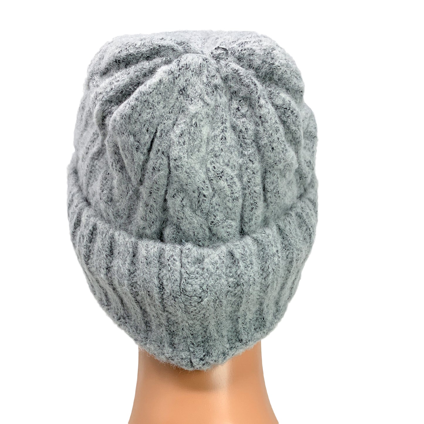 Empire Cove Winter Cable Knit Cuff Beanie-Black-