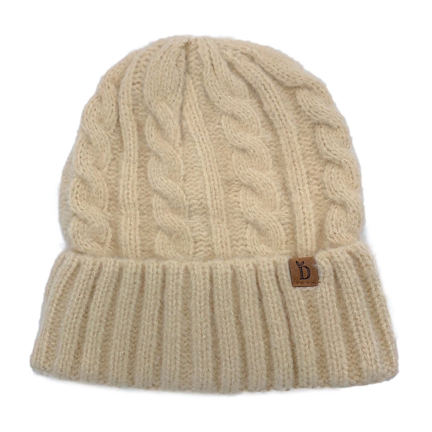 Empire Cove Winter Cable Knit Cuff Beanie-Black-