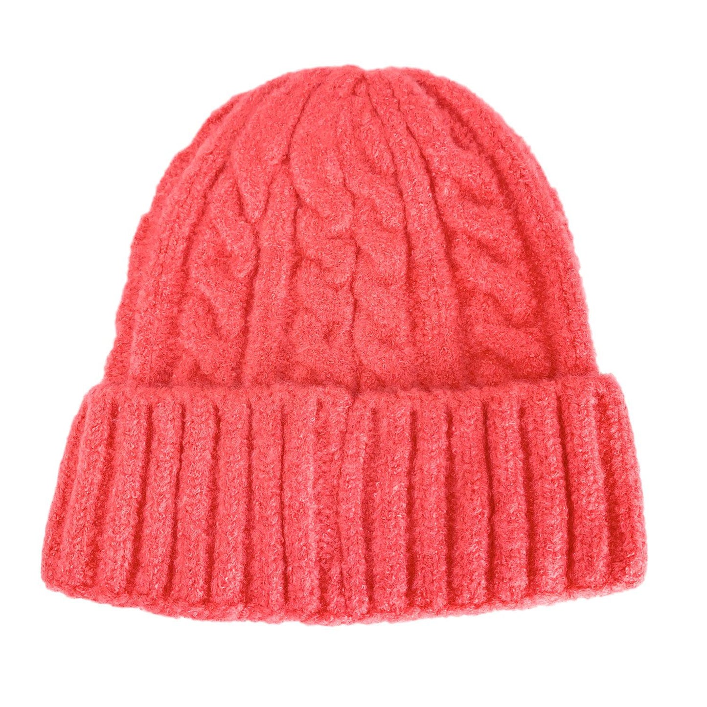 Empire Cove Winter Cable Knit Cuff Beanie-Black-
