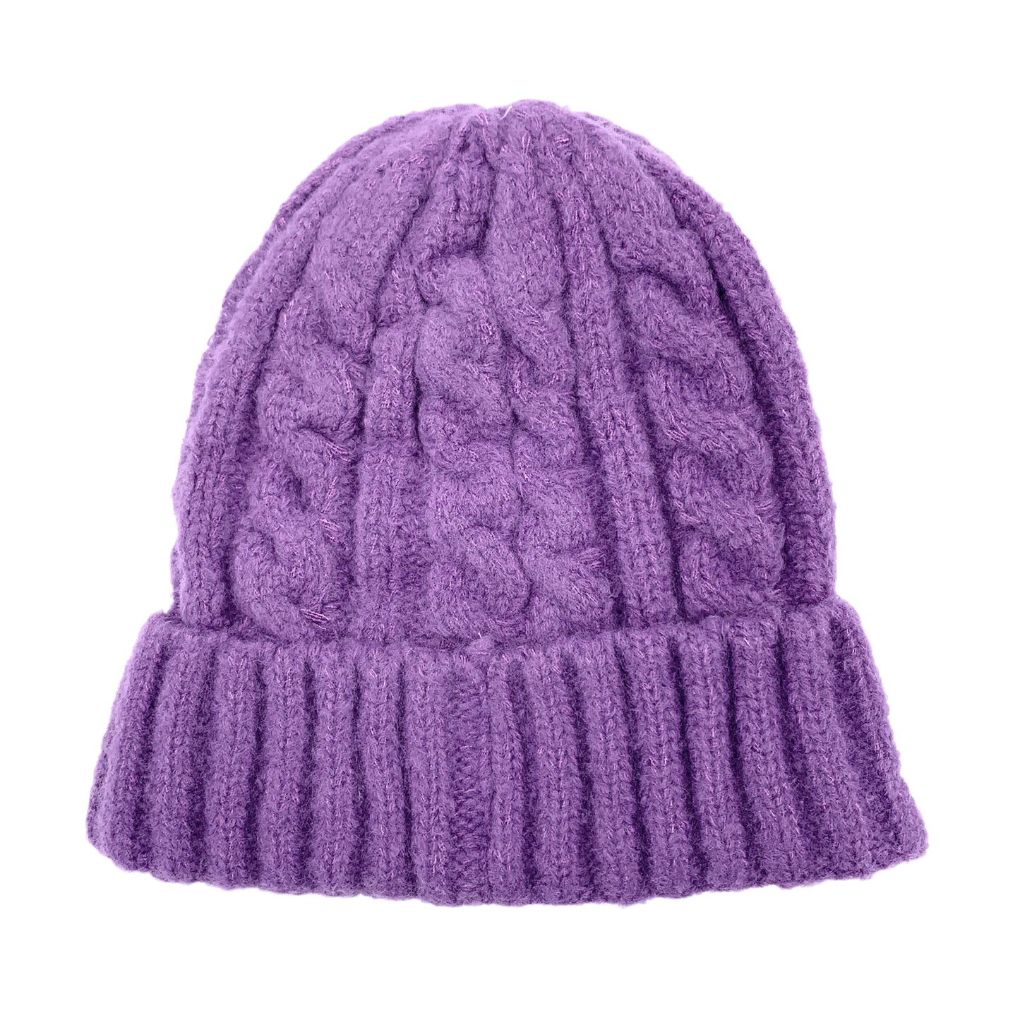 Empire Cove Winter Cable Knit Cuff Beanie-Black-