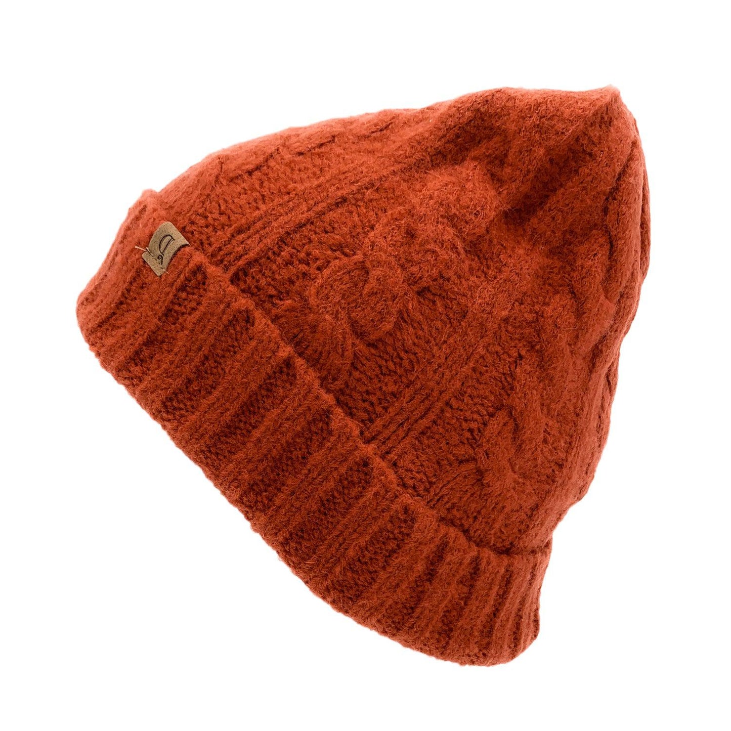 Empire Cove Winter Cable Knit Cuff Beanie-Black-