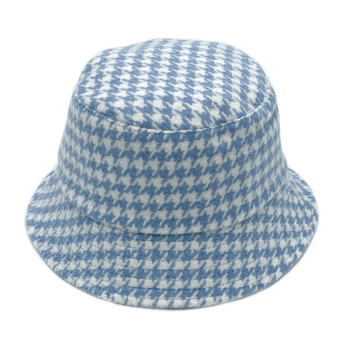 Empire Cove Womens Houndstooth Print Bucket Hat Fishermans-Beige-