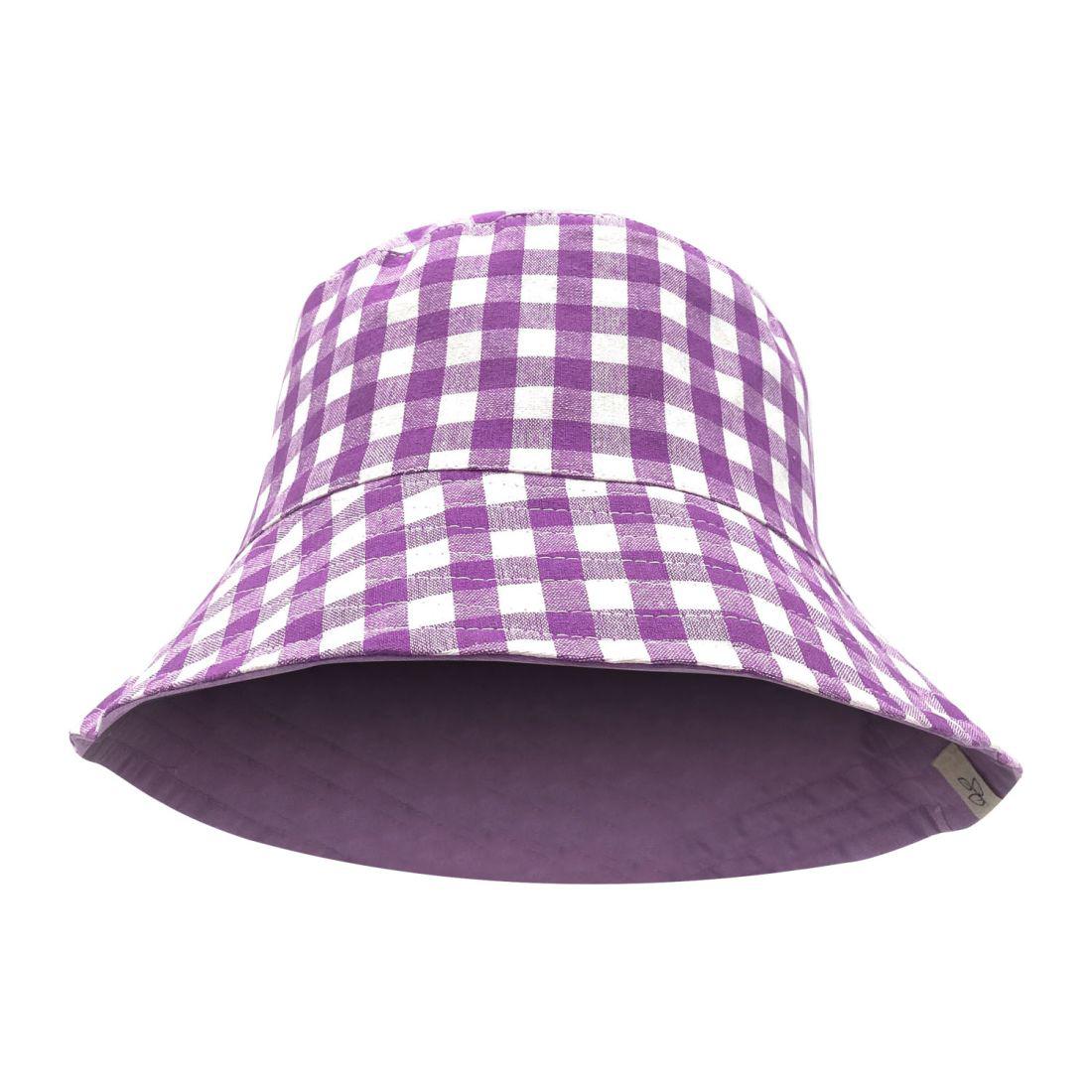 Empire Cove Checkered Tile Bucket Hat Reversible Fisherman Cap Women Men-Black-