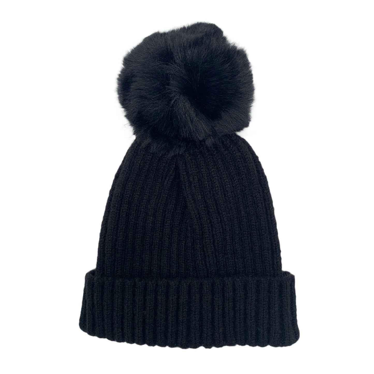Empire Cove Winter Kids Boys Girls Cable Knit Cuff Beanie with Pom Pom-Beige-