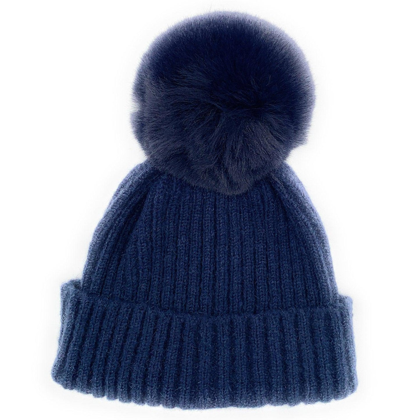 Empire Cove Winter Kids Boys Girls Cable Knit Cuff Beanie with Pom Pom-Beige-