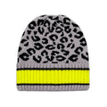 Empire Cove Winter Knit Leopard Striped Beanie-Gray-